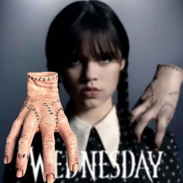 Onsdag Addams Family Thing Håndcosplay Hånd Av