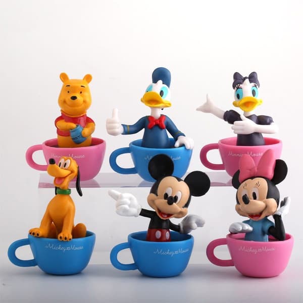 6 st tecknad animation Disney Cup Sugar Old Animation Dekoration