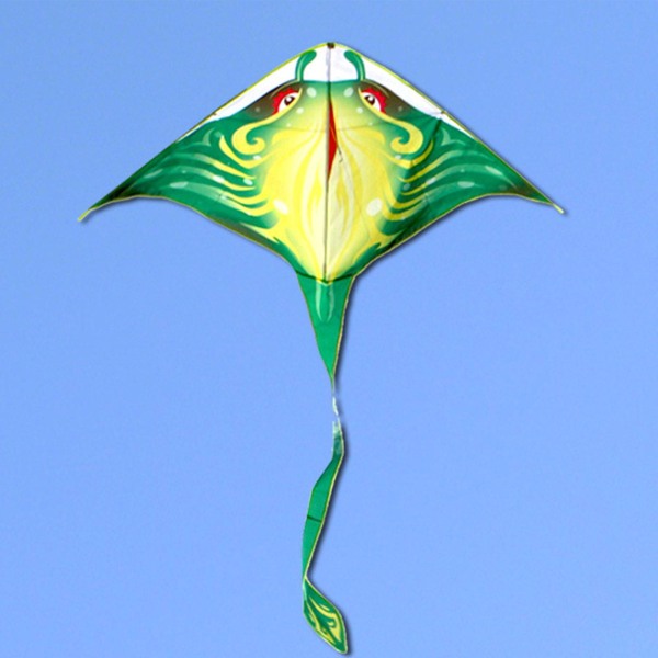 1,5 m triangulär Long Tail Kite Outdoor Backyard Game Lätt att flyga Red