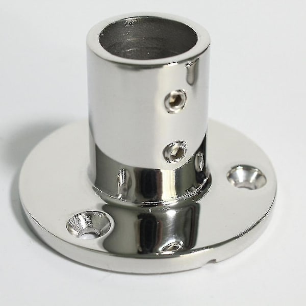 Båd Tube Pipe Base Rustfrit stål Marine Support Hardware, 25mm