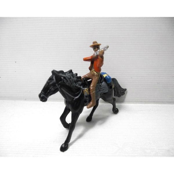 1/100 Søt Plastikk Western Cowboy Modell Tog Gatefolk Skrivebord Håndverk