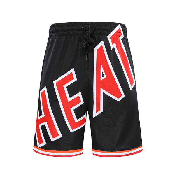 Nba Retro Basketballbukser Shorts Unisex sportsshorts Student heat black 2XL