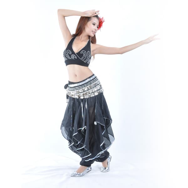 1/2/3/5 Dam Magdans Harem Byxor Tribal Baggy Arabic Black 1 Pc
