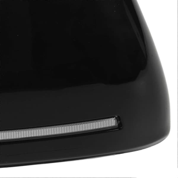 2 STK Bil Bakspejlsdæksel med LED Blinklys Erstatning for Land Cruiser 200 LC200 FJ200 2016-2019 Sort