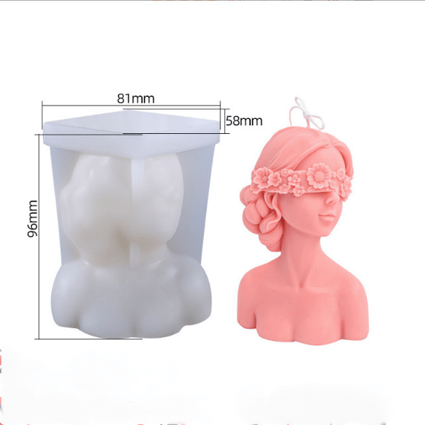 #2-pakning DIY - Stearinlysform - Silikonform for duftlys#
