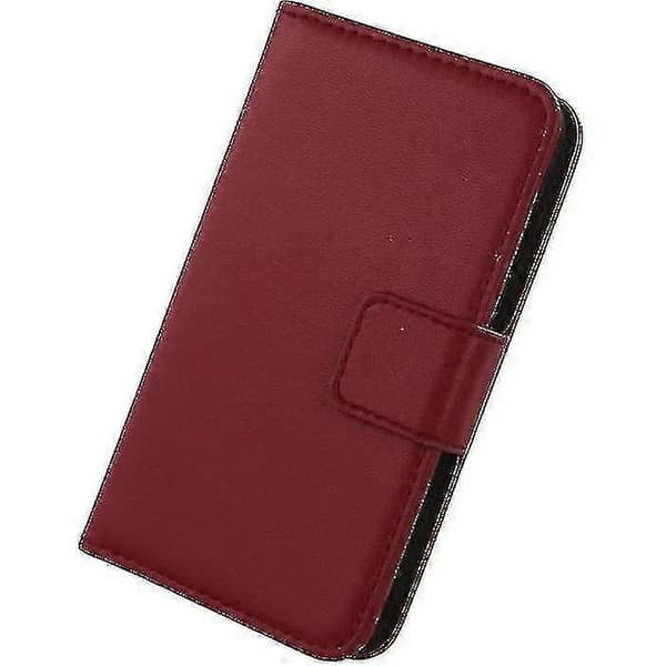 Äkta Läderfodral Doro 8100-8110 - 8100 Plus 6.1\" Premium Flipfodral Skydd Läderplånbok