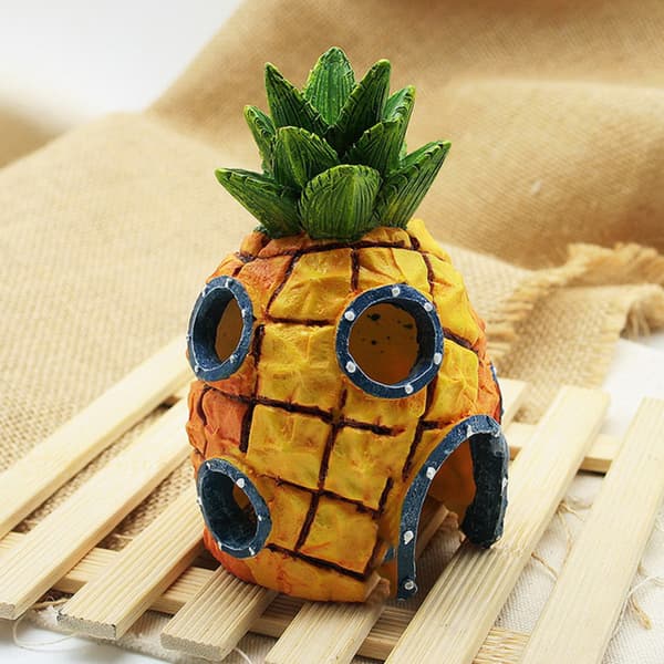 Mini Sponge Figur Bob Toys Aquarium Fish Tank Ornaments A1