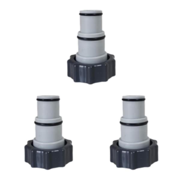 1/2/3 Portabel Poolslang Adapter Beslag Hållbar Ventil med 3PCS
