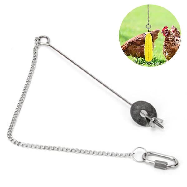 2 Pack Kyckling Grönsak Kebab Frukthållare för Höns Pet Feeder Leksaker