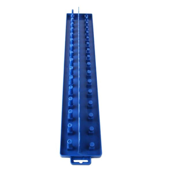 1/2 Socket Organizer Holder Rack Sleeve Oppbevaringsfeste Verktøykasse Blue Metric L 1Set
