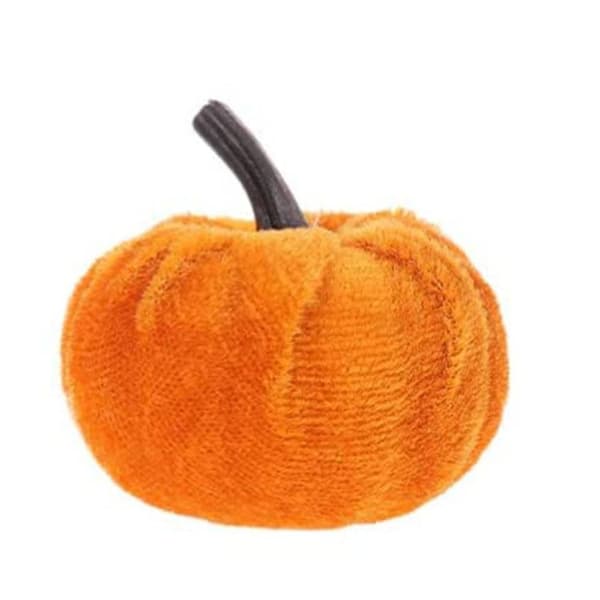 4 stk. Falsk græskar Halloween dekoration LYSEBRUN light brown