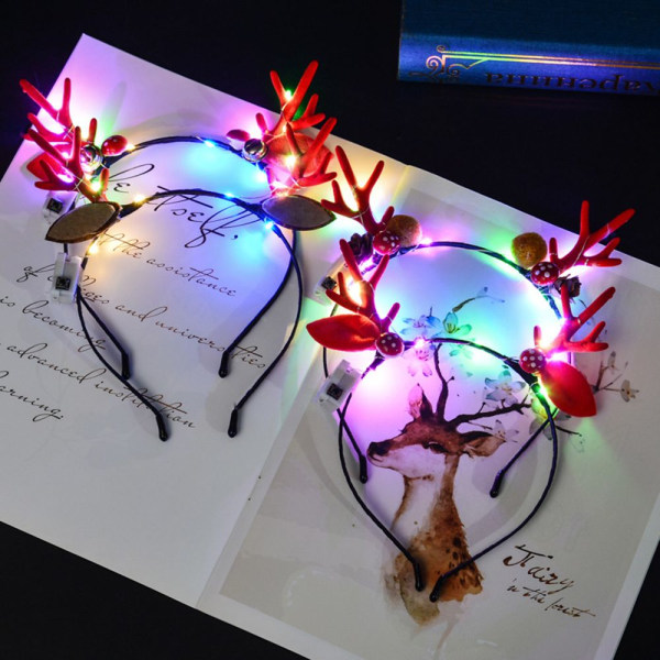 Julpannband LED-hårband 09