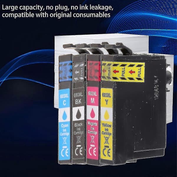 4 farger 603xl blekkpatroner for Epson Xp 2100 2105 3100 3105 4100 4105 skriver