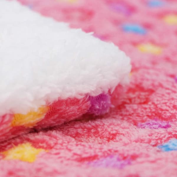 Kæledyrstæpper Fluffy Fleece Blød Måtte Pude til Killing Stjerne P
