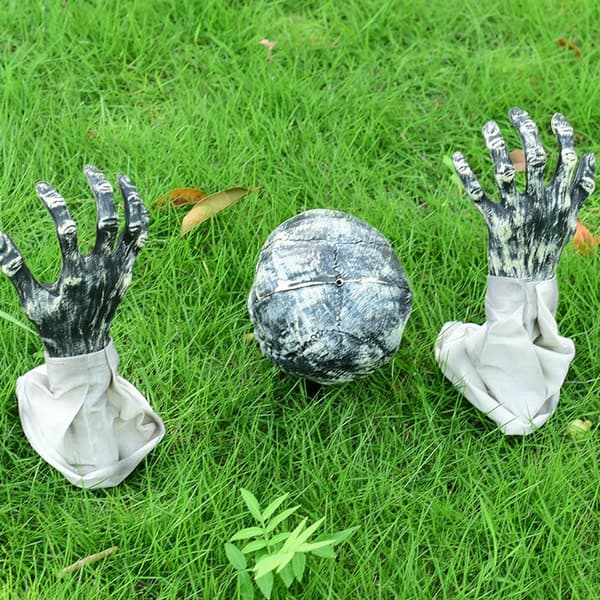 Halloween Skräck Skeleton Ground Ghost Grass Dekoration 32cm