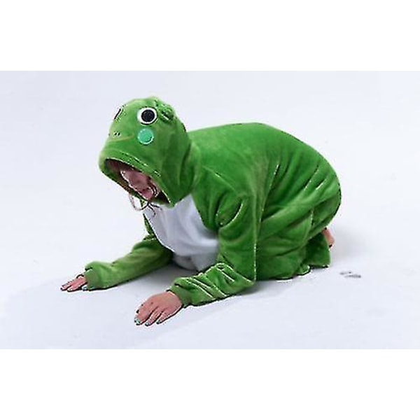 Halloween Unisex Fancy Dress Costume Hoodies Pajamas Sleep Wear Frog L for 170 to 180cm