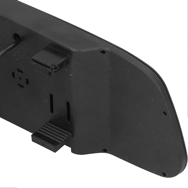 Bakspejlsskærm 5 tommer 2 indgangskanaler ABS Universal til bilbagagerum DC12-24V