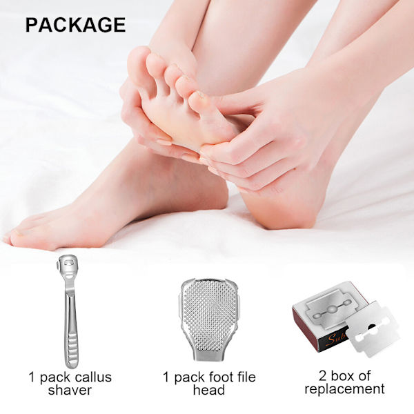 Pedikyrrakapparat Set Foot Care File Shaver Kit as the picture