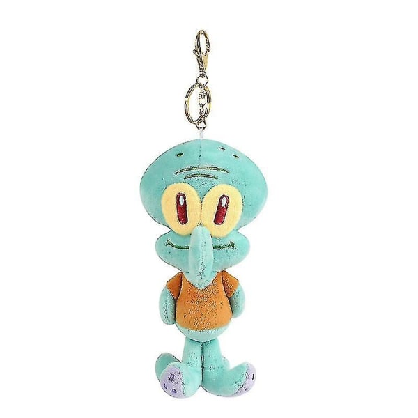 Svampebob Firkant Hængende Plysjlegetøj Patrick Star Squidward Tentakler Tegneserie Fyldt Dukkehængende Børnefødselsdagsgave 13.5cm Squidward Tentacles