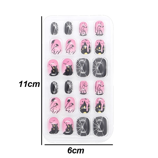 Falska naglar Långa falska naglar på naglar Resin Stick On Nails 12 style 2