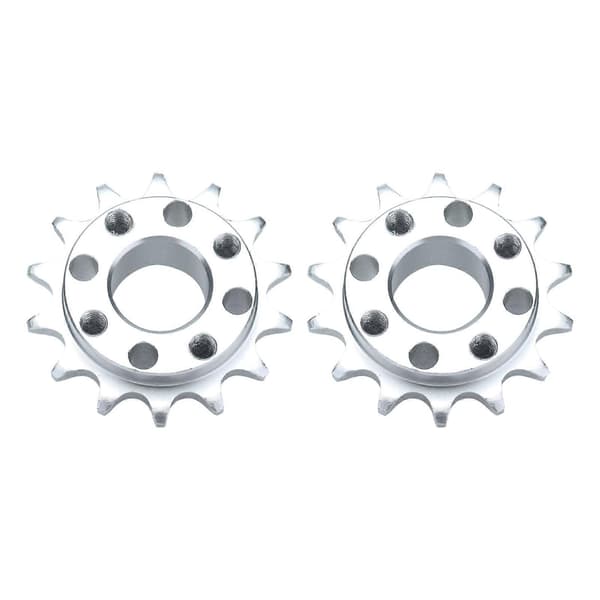 2 stk. tandhjul i aluminium med anodisk oxidation til robotmaskiner 8 mm 14 tænder