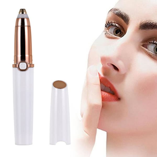 Øyenbrynstrimmer Epilator Oppladbar øyenbrynshårfjerner White