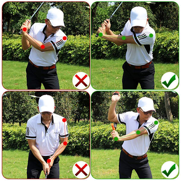 Golfswing Träningshjälp Posture Corrector RÖD RÖD