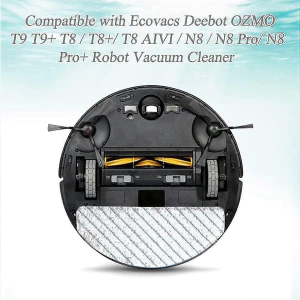 100 stk Moppputer for Ecovacs T9 T9+ T8 T8+ T8 Aivi N8 N8 Pro Robot