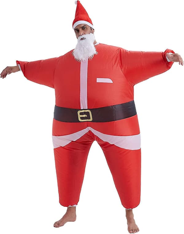 Oppustelig julemandsdragt Halloween oppustelig kjole