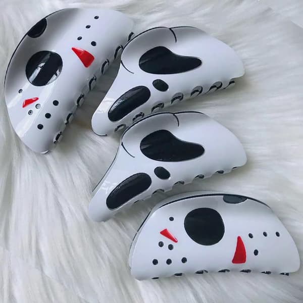 Halloween Ghost Face Hårklo Clip Shark Clip Hårtilbehør A2