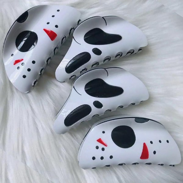 Halloween Ghost Face Hiusklipsi Hai-klipsi Hiustarvike A2
