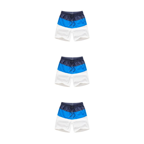 1/2/3/5 Hengittävät ja tyylikkäät miesten shortsit - kesään Blue and Dark Blue XL,1 3PCS