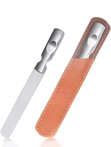13,2 cm neglefil i rustfrit stål, dobbeltsidet poleret metalna