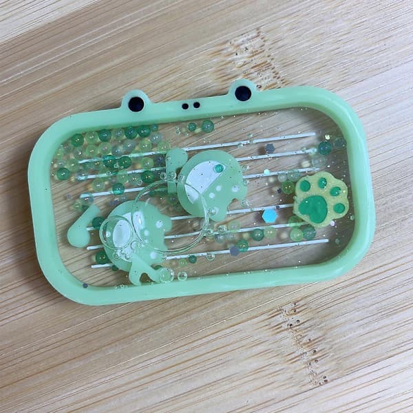 DIY Epoxy Søt Frosk Ornament Kvikkssand Form Dråpelim Silikon Hjemmelaget Form