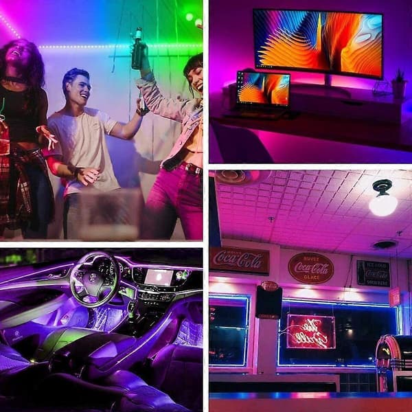 LED Strip Lysforbindere, 10 mm Uforbundne 4-bens 5050 RGB LED Lysstrimler Forbindelsessæt, 12 Gapless Forbindere