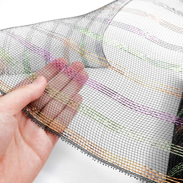 2 rullar Deco Mesh för kransar 10 tum x 30 fot band för julgran