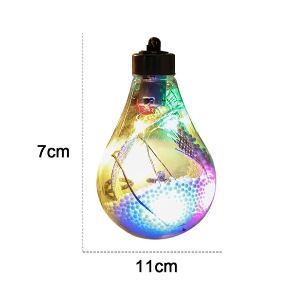 Christmas Led Transparent Julekule Juletrepynt style 4