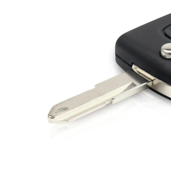 2 Knappar Auto Fjärrkontroll Nyckelring 433MHz ASK ID46 Chip För Peugeot 207 307 SW För Citroen jumpy HU83 Blade CE0536 For Citroen