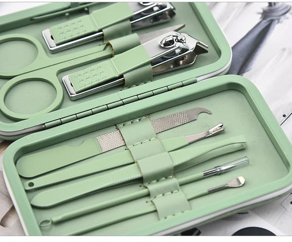Män Kvinnor Nagelklippare Set 8 i 1 Manikyr Kit Personal Care Tool