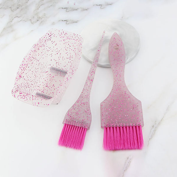 med 3 hårfärgningsborstar och set , mjuka borstar för färgning av borstar, applikatorer för salong Hem DIY-färgning Färgning Green Set