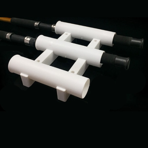 3 Rørs Link Plast Fiskestang Rack Holder Socket Black