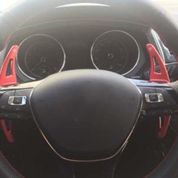 Bilratt Dsg Shifter för Golf 7trekking, 8 Mk7 tillbehör Extended Shift Paddlar, Röd red
