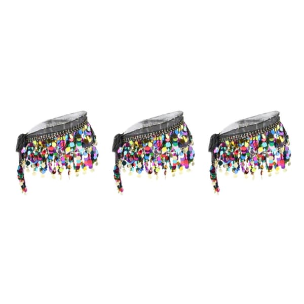 1/2/3 Dampaljetter Perler Mavedanseskørt Hoftetørklæde 3Set