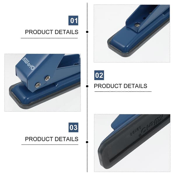 Enkel handhållen hålslagare i metall för papper, spånskiva, konstprojekt