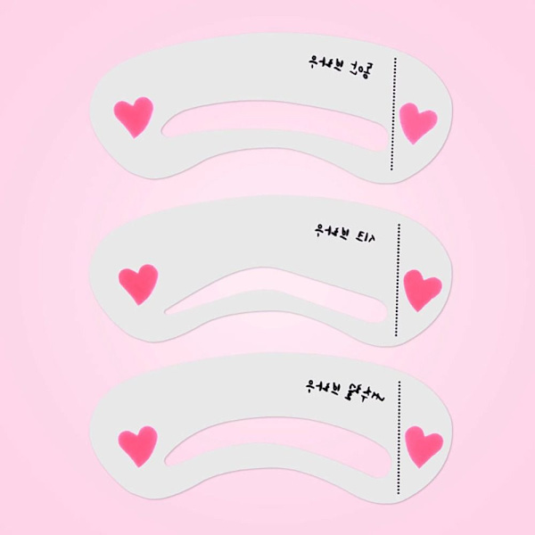4 stilar/ set Ögonbrynsschabloner Set Shaping Grooming Mall 2