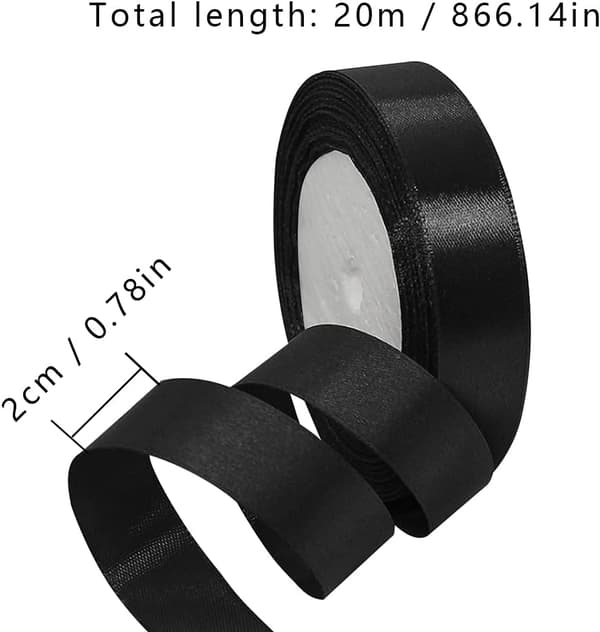 2 stycken 22M Satinband 2cm brett band Rosett Presentband Jul