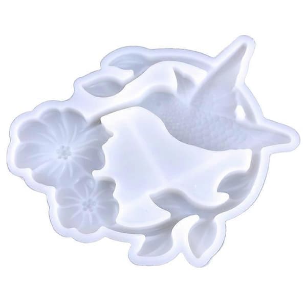 Vegghengende silikonform Valentinsdag Kolibri Dekorform DIY Anheng
