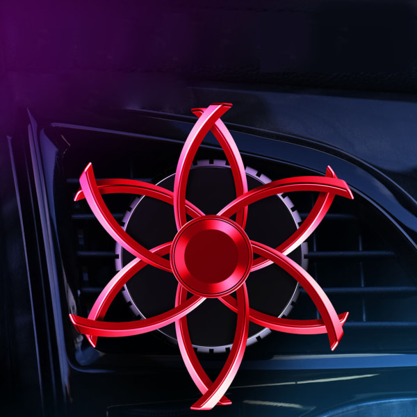 Automotive Luftutlopp Doftklämma Eterisk Oljespridare Dekor Bil Aromaterapi Ventilationsklämmor för bekväm körning Red