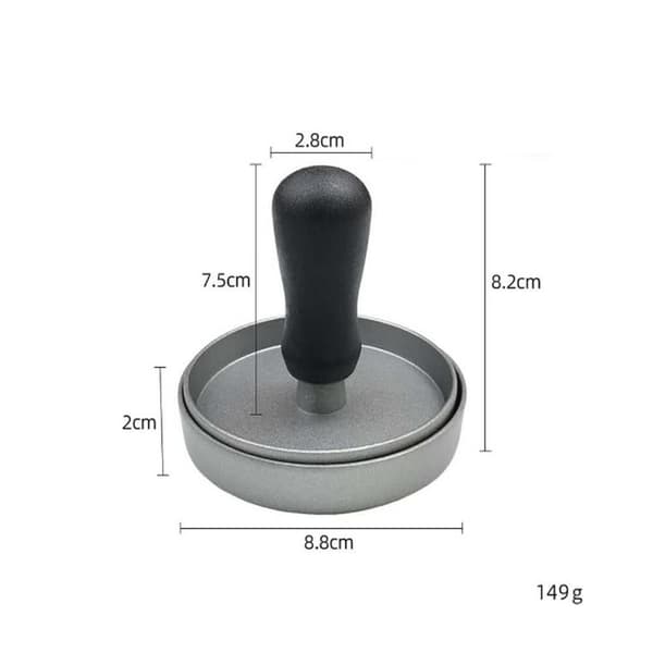 Svart håndtak stil (fargeboks) manuell non-stick hamburgerpresse
