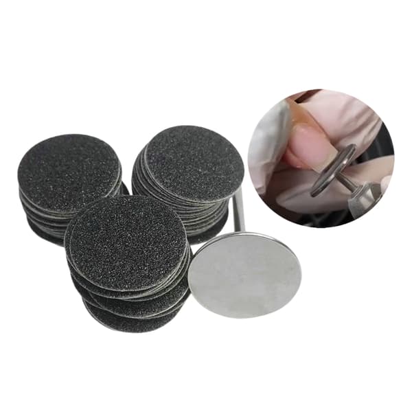 1/2/3/5 Erstatningsputer for elektrisk fotfil Effektiv og 35mm 80Grit 50 pcs 1 Pc